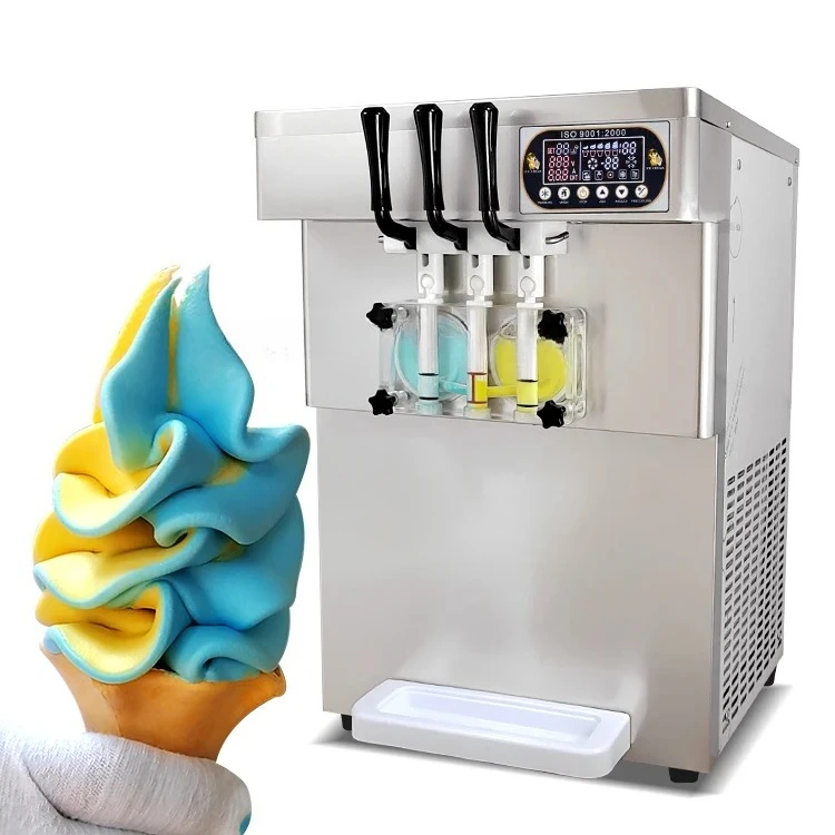 2026-Desktop Mini Soft Serve Ice Cream Machine Maker/softy Ice Cream Maker/table Top Small Ice Cream Maker Machine Home