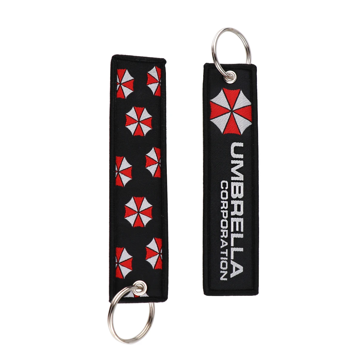 Portachiavi in tessuto a tema Umbrella Corporation