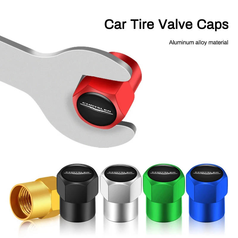 سيارة الإطارات عجلة صمام قبعات غطاء الجلد المدبوغ مفتاح سلسلة حلقة المفاتيح لكرايسلر فوياجر باسيفيكا تاون كروس فاير سيبرينغ أندرويد أسبن #4