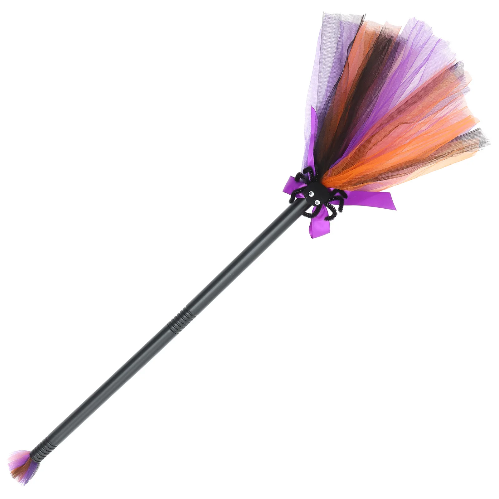 

Witch Broom for Kids Children Halloween Cosplay Plastic Prop Detachable Design Fine Texture Good Hand Feeling Multipurpose Use