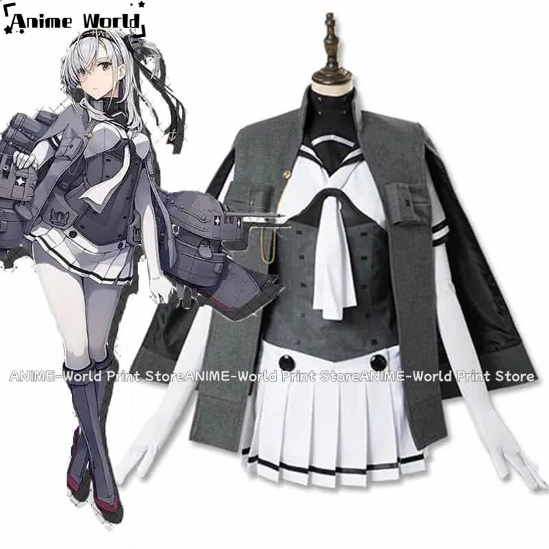 《Custom Size》Game Kantai Collection Suzutsuki Game Cosplay Costumes Christmas Hallowmas