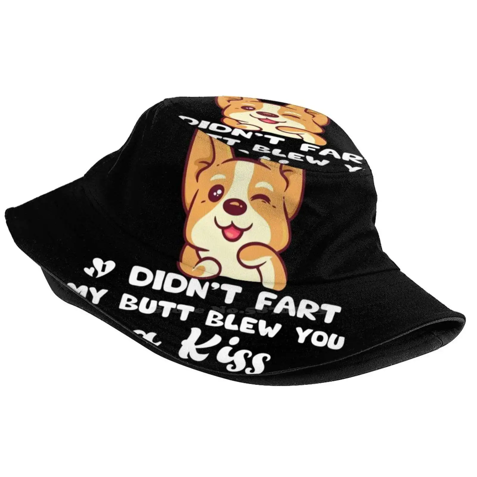 I Didn't Fart , My Butt Blew You A Kiss , Funny Dog Women Men Fisherman Hats Bucket Caps I Didnt Fart My Butt Blew You A Kiss