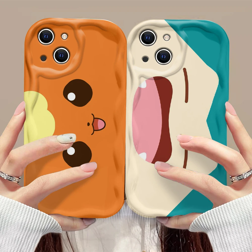 Preciosa funda de teléfono de Anime para Pokemons Psyduck Motorola Moto E14 G24 G15 G75 G35 G05 R13 G54 E22 Edge 50 Pro Ultra Fusion 4G 5G