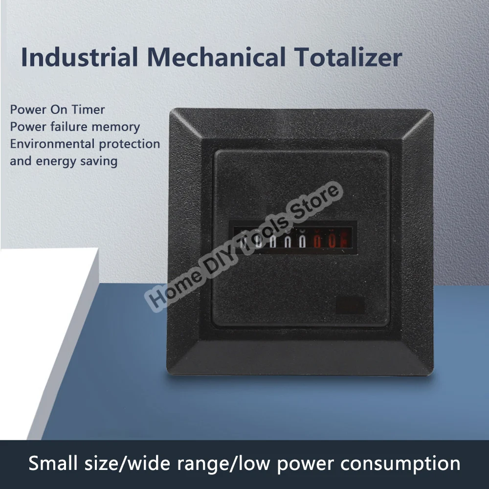 AC220-240V HM-1 funkcja timera Elektroniczny licznik hermetyczny cyfrowy 0-99999,9 godzinny miernik 0,3 W 50Hz standard przemysłowy