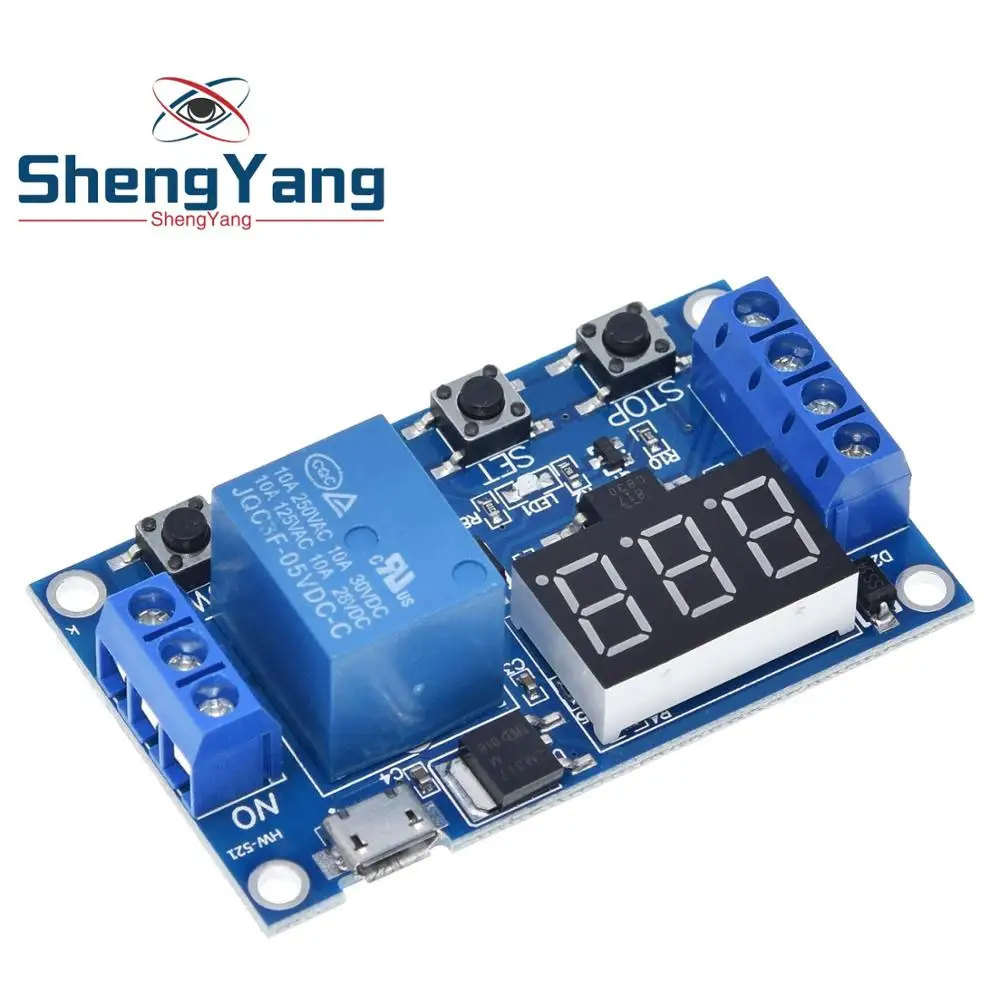 TZT 6-30V Relay Module Switch Trigger Time Delay Circuit Timer Cycle Adjustable 828 Promotion