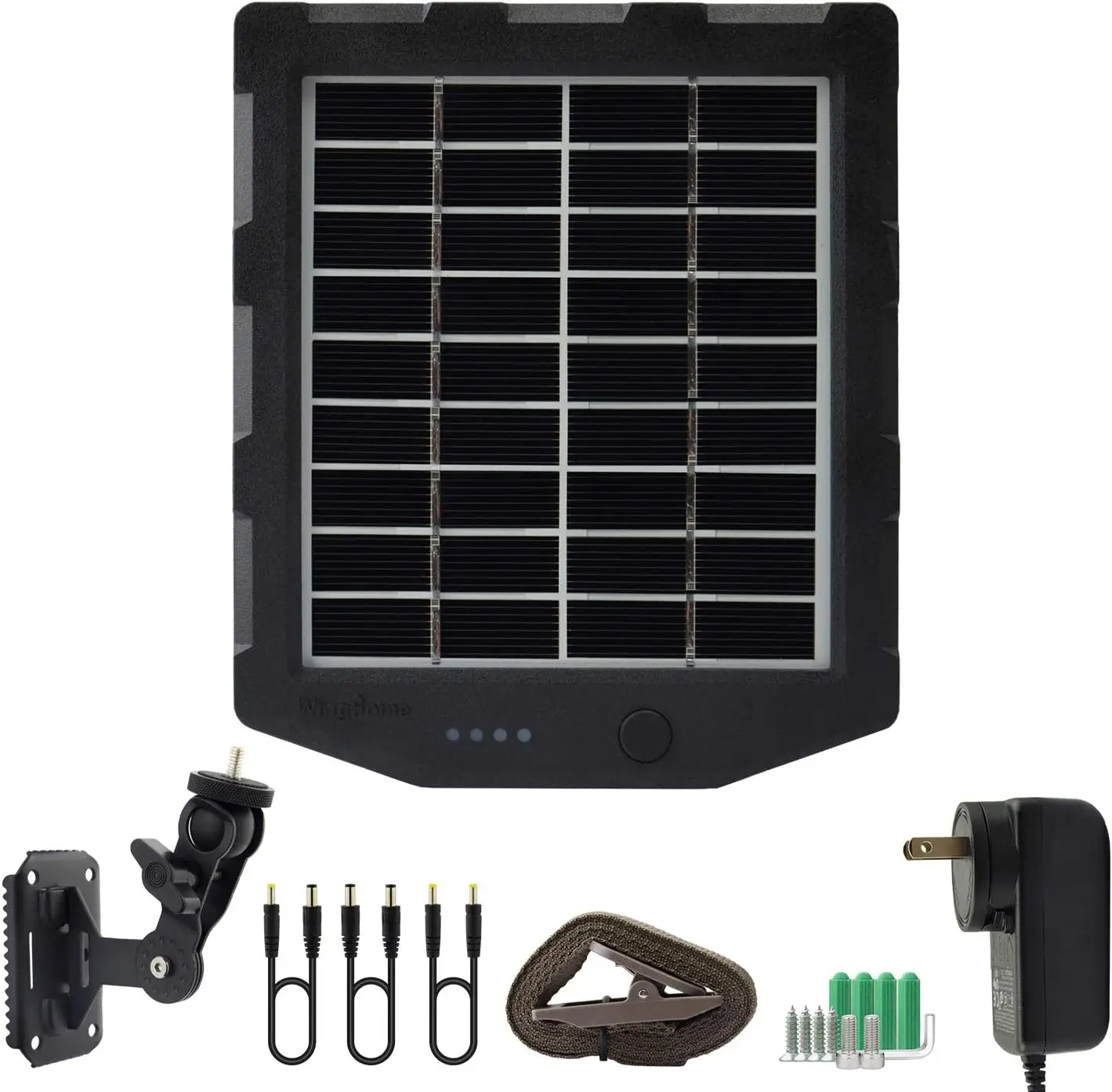 Solar panel, WingHome Solar Battery Charger Kit 12V/1A 6V/1.5A built-in 2000mAH