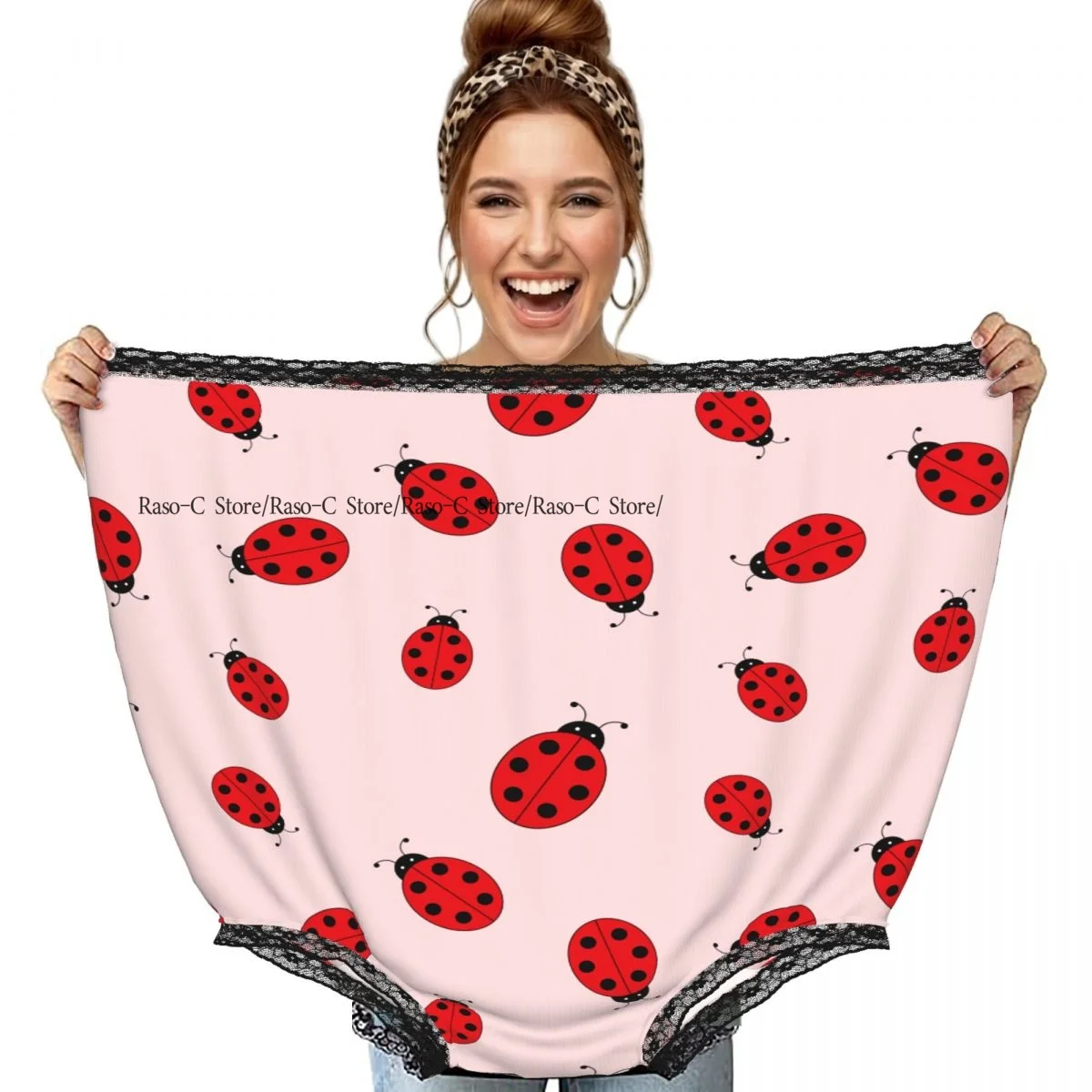 

Funny Granny Underwear Cartoon Ladybugs Gag Gift Granny Panties
