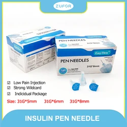 31G（5mm 6mm 8mm ) Painless Diabetic Syringes  Medical Diabetes Accessories 100pcs/box