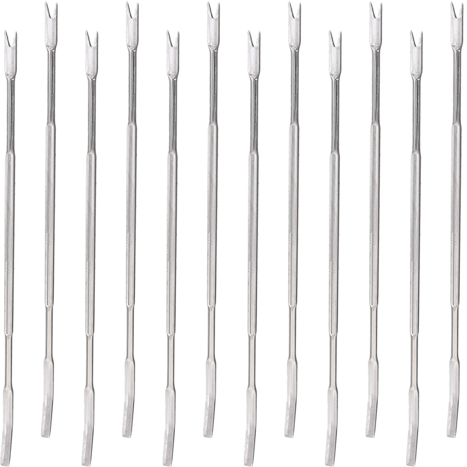 

12Pcs Stainless Steel Crab Forks Easy Clean Ergonomic Handles for Hard Shell Seafood and Nuts Professional Kitchen Utensils