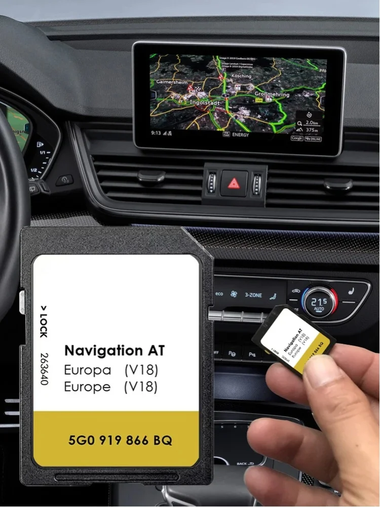 Für VW Polo CC Passat Tiguan Sharan Scirocco Auto mit MIB1 AT V18 SD-Karte GPS Europa-Karten Satellitennavigation 2023 Discover Media