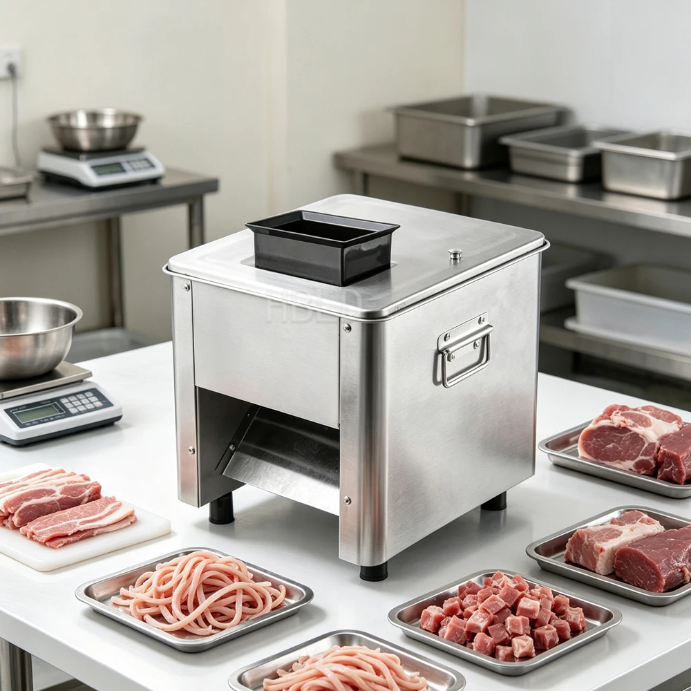 Commercial Meat Slicer Electric Meat Shredder Stainless Steel Cutting Machine for Food Processing