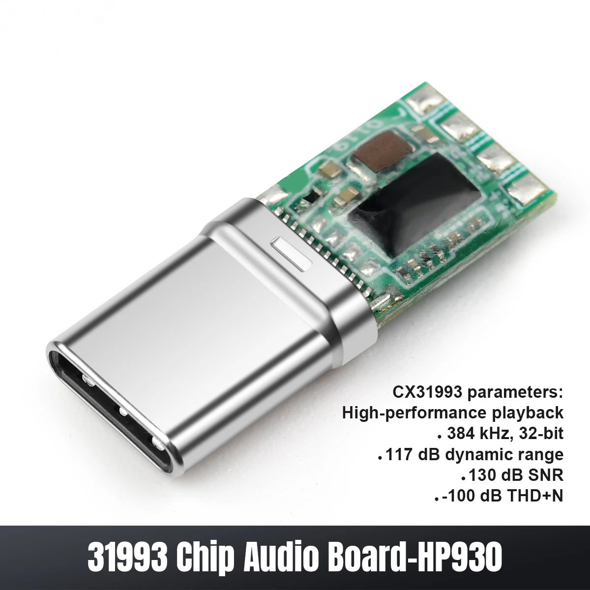 QYFANG 32BIT 384KHz Type-C Plug Single Crystal Vibrating CX31993 Chip Module Mobile Phone Fast Charging Connector DIY Adapter