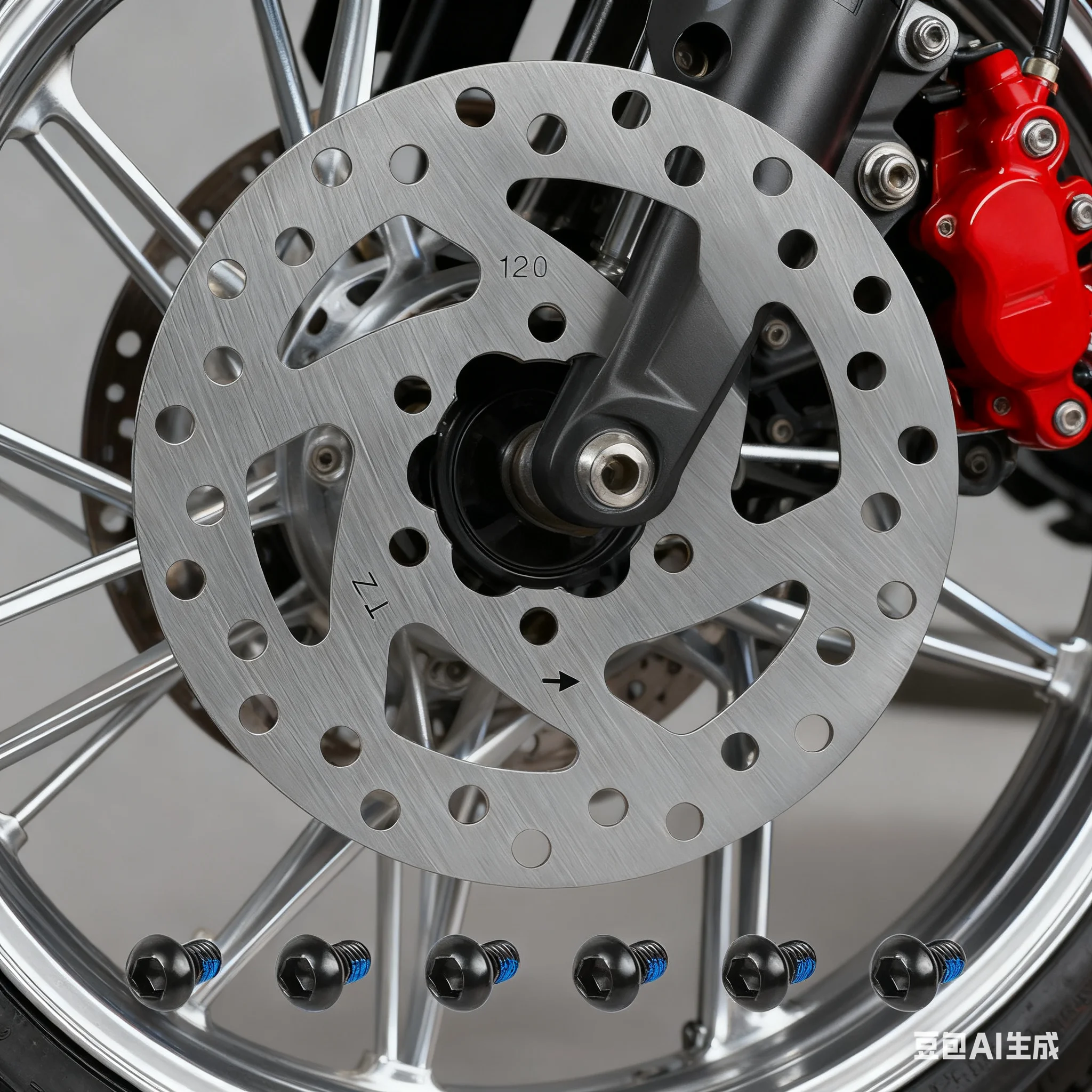 

6-Hole 120mm Disc Brake Replacement Part - Fits For -Kugoo -Kirin G2 Pro Electric Scooters Reliable Disc Brake For E-Scooter