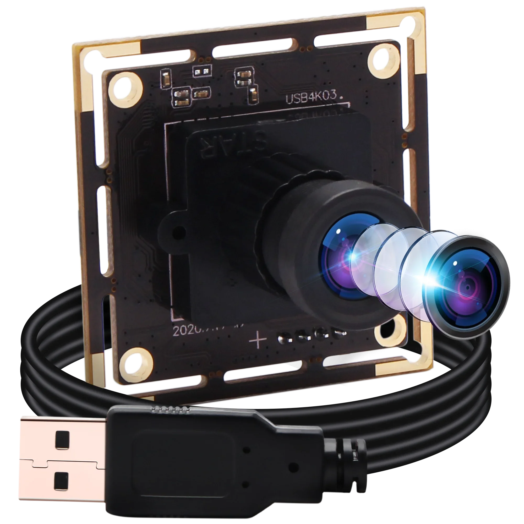 

Модуль камеры ELP 4K Ultra USB 2160P MJPEG 30 кадров в секунду CMOS IMX415 Mini USB видео веб-камера для ПК, ноутбука, Raspberry Pi