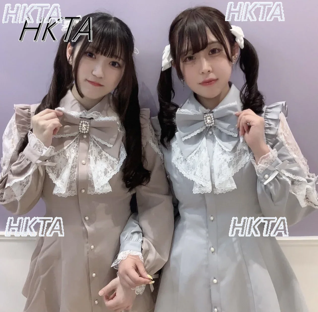 

Розовое платье в японском стиле, женский наряд, милое платье-рубашка с длинными рукавами и кружевом с бантом, шорты, комплекты из двух предметов, платье Лолиты для девочек