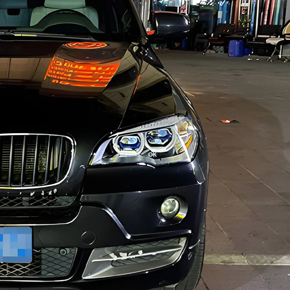 

Для BMW X5 E70 30i 35i 40i 2007-2013 светодиодные передние фонари автомобиля в сборе, обновление, высокое качество, объектив проектора DRL, аксессуары для инструментов