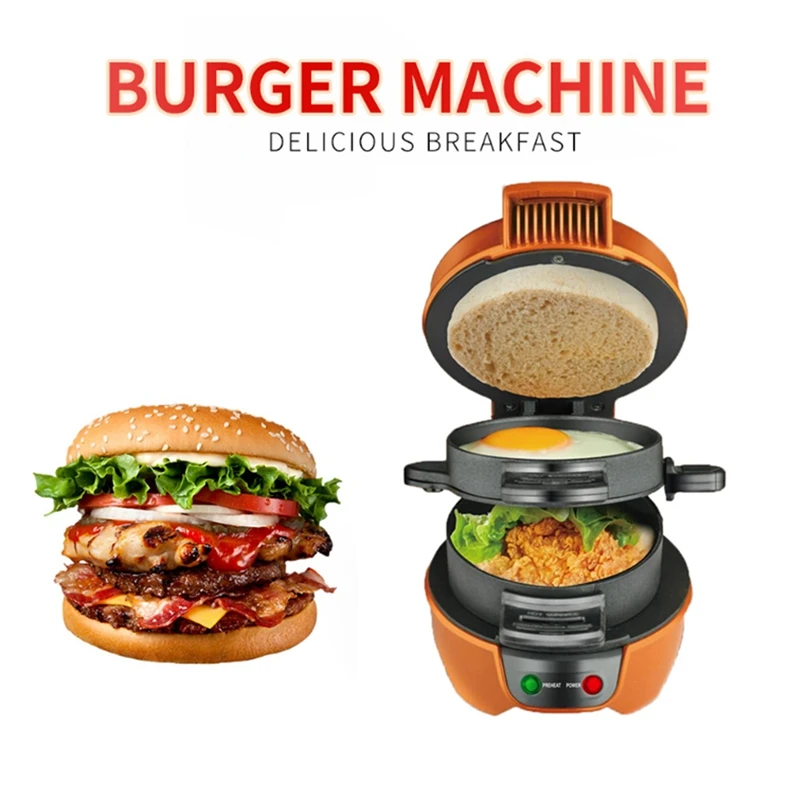 Hamburger Press Patty Maker Hamburger Press multifunzione Burger Maker per Hamburger ripieni di uova Hamburger di manzo spina europea