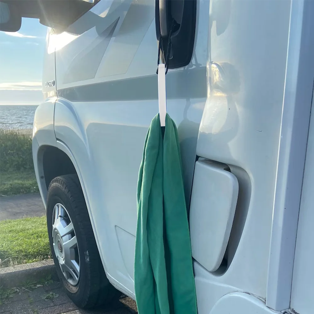 Toallero portátil de viaje para acampar, soporte para toallas RV, soporte para toallas, caravana, autocaravana, baño, estante de almacenamiento montado en la pared, gancho, 1 Uds.