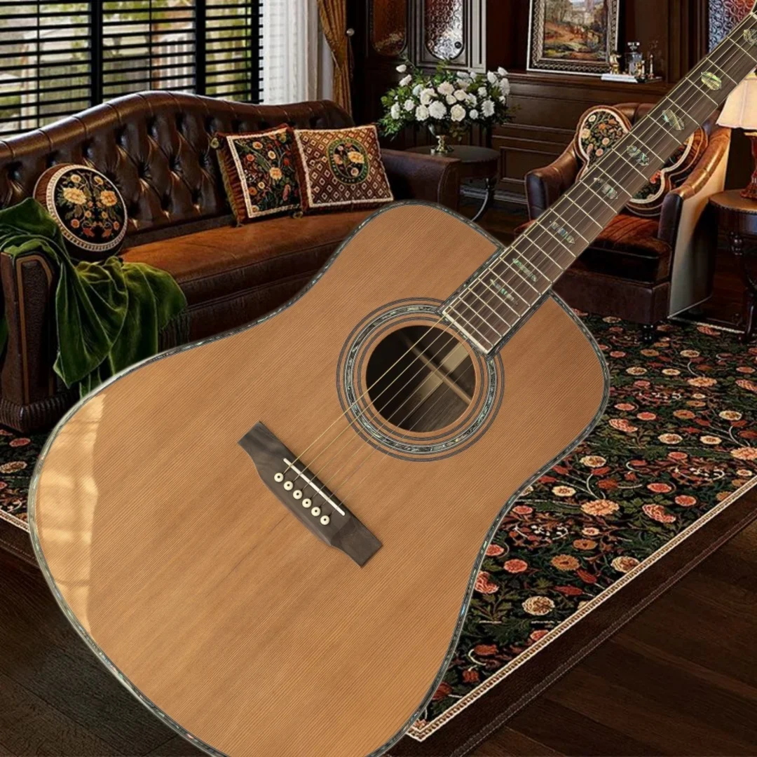 41 Inch Dreadnought  Acoustic Guitar Spruce Top Rosewood Back Sides Featuring A Rich Tone Excellent Playability 20 Tone In Stock