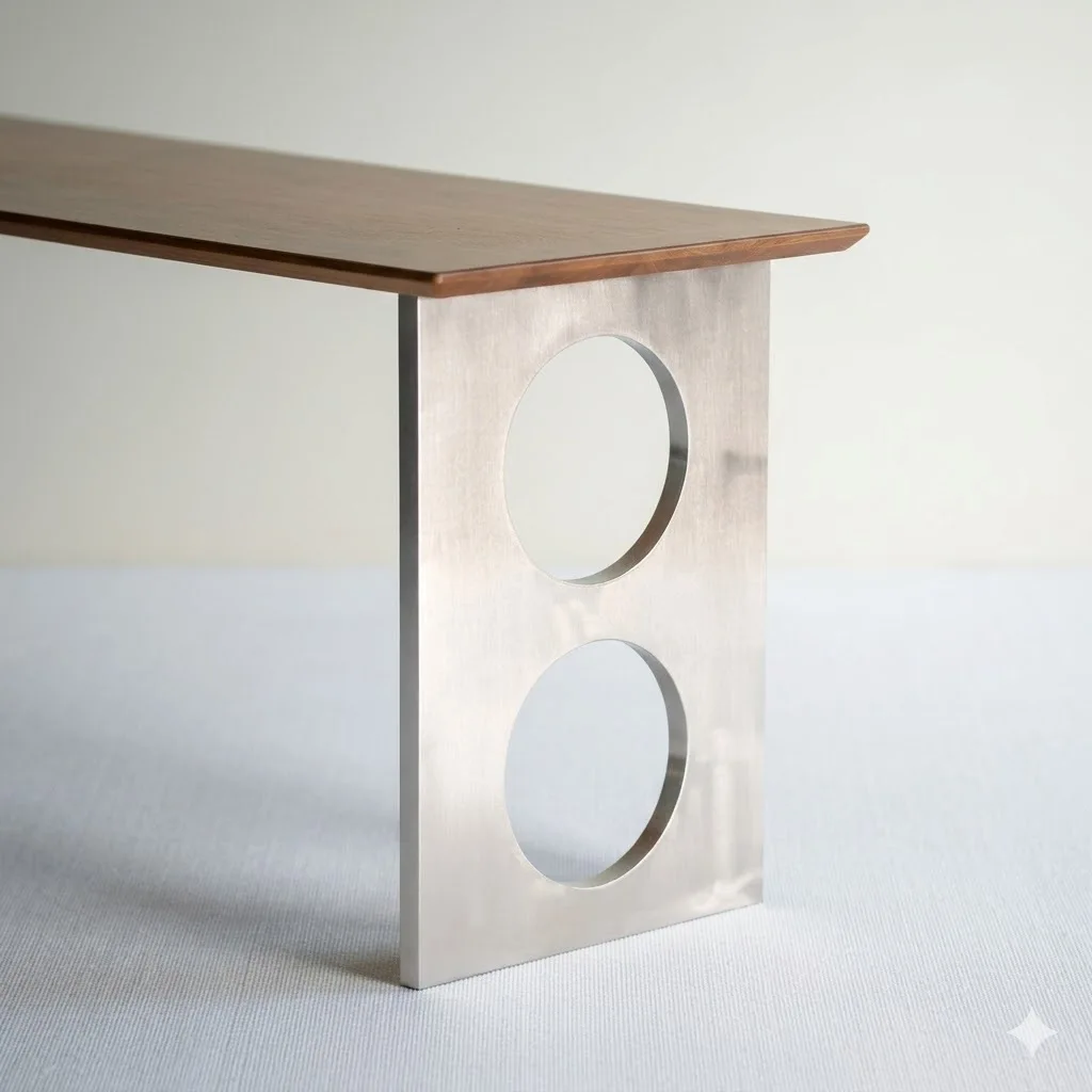 Stainless steel table legs, Bauhaus creative double island table frame, table tripod, single-sided table frame