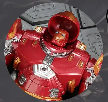 Hulkbuster Hulk Ironman Super Hero PVC Action Figure Collectible Model Toys with Light