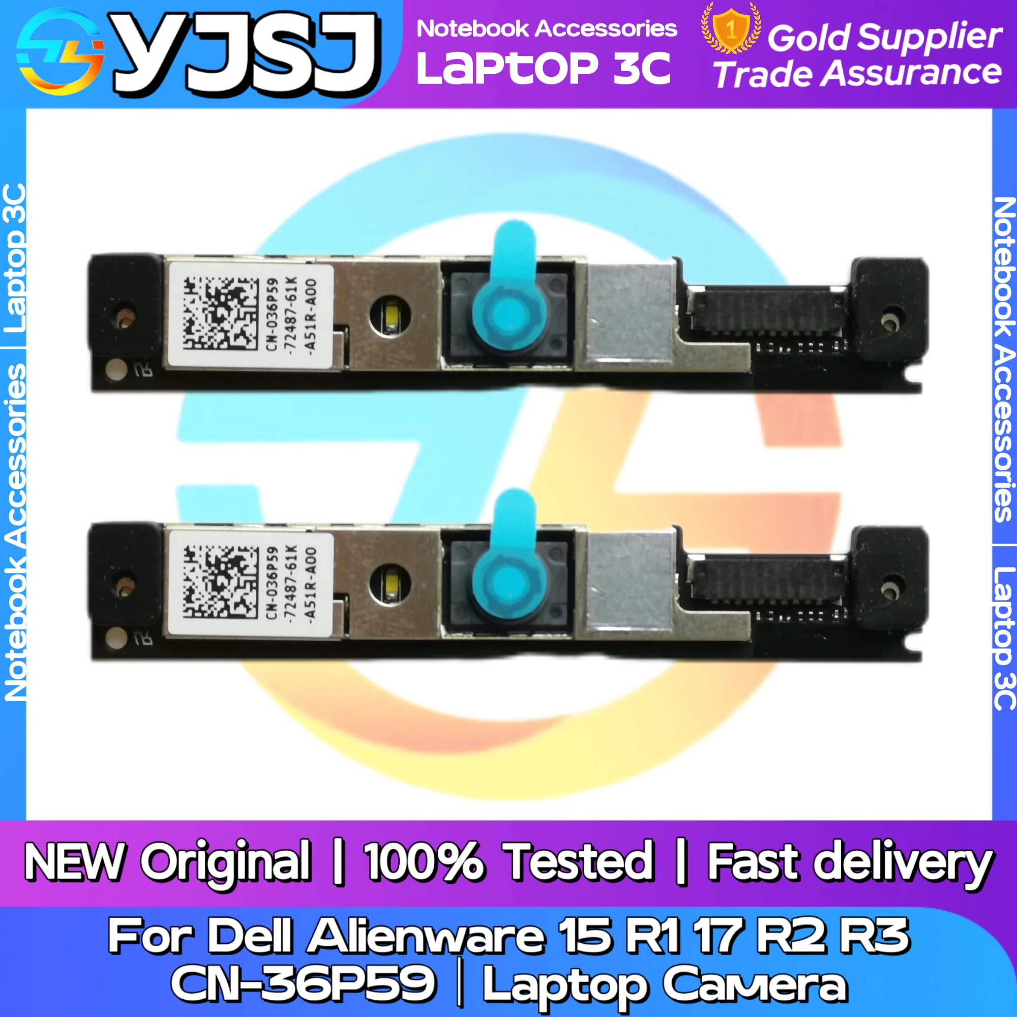 

New Original Laptop Notebook Camera For Dell Alienware 15 R1 17 R2 R3 Video Head Module CN-036P59 Front Camera
