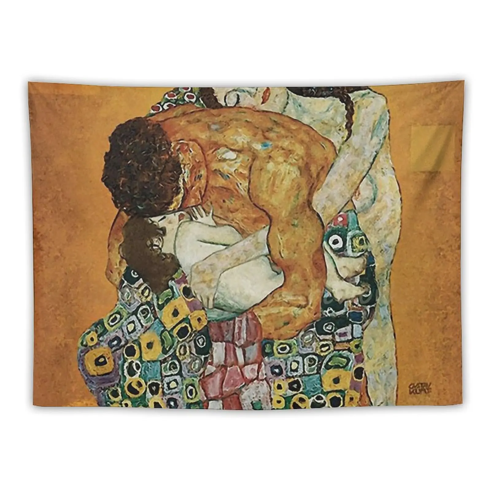 

Gustav Klimt the Family Embrace Tapestry Decoration Home Decor For Room Bedroom Decor Aesthetic Decoration For Home Tapestry
