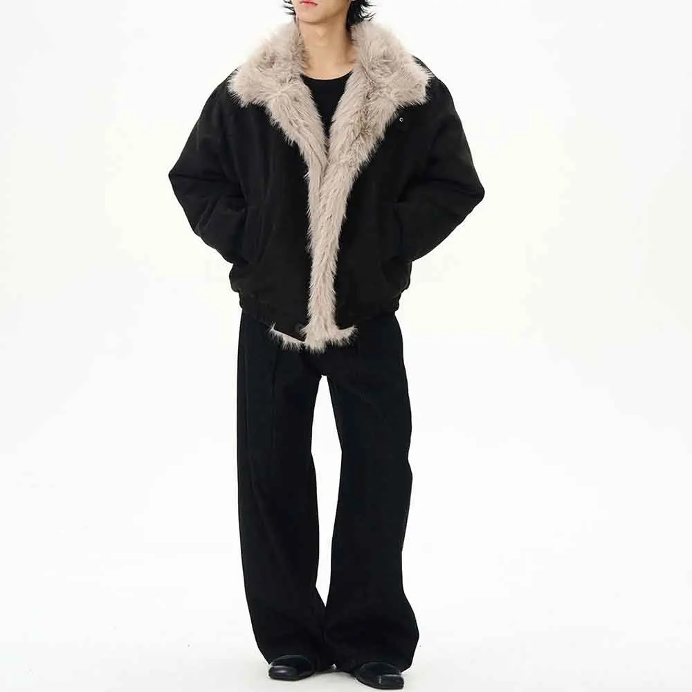 Mens Fall Jacket Fleece Warm Deconstruction Jacket Streetwear Fashion Casual Outdoor Daily Comfortable Outerwear Men'S Clothing
