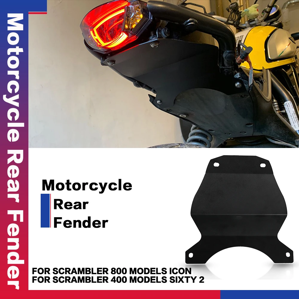 Motorcycle Accessories Rear Fender guard Forward Splash Guard For Ducati Scrambler 800 Models Icon Scrambler400 Models sixty 2