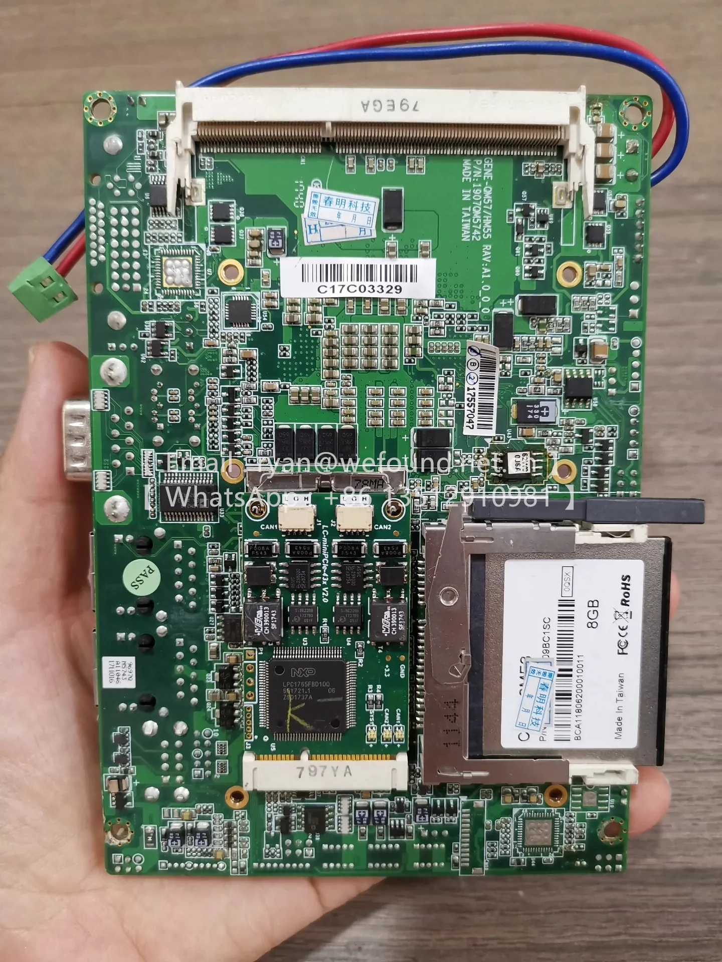 GENE-QM57/HM55 RAV:A1 組み込みシングルボードコンピュータ