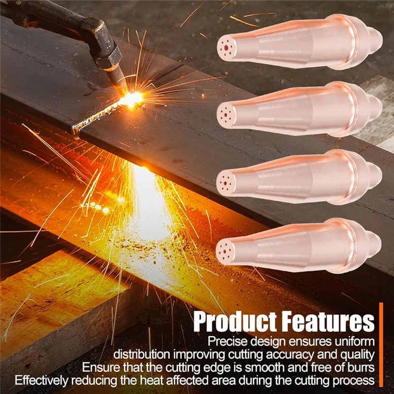 A02M-1-101 Punte per cannello da taglio in acetilene Dimensioni 0-3 compatibili con la torcia per carichi pesanti stile V CA 2460-90 °   Accessori da taglio