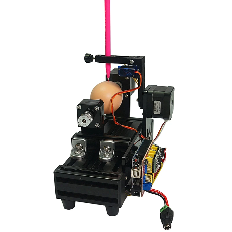 Imagem -04 - Robô de Desenho de Ovos ly Eggbot Desmontado Esferas de Máquina de Desenho Desenho de Ovo e Bola para Educação Crianças 220v 110v