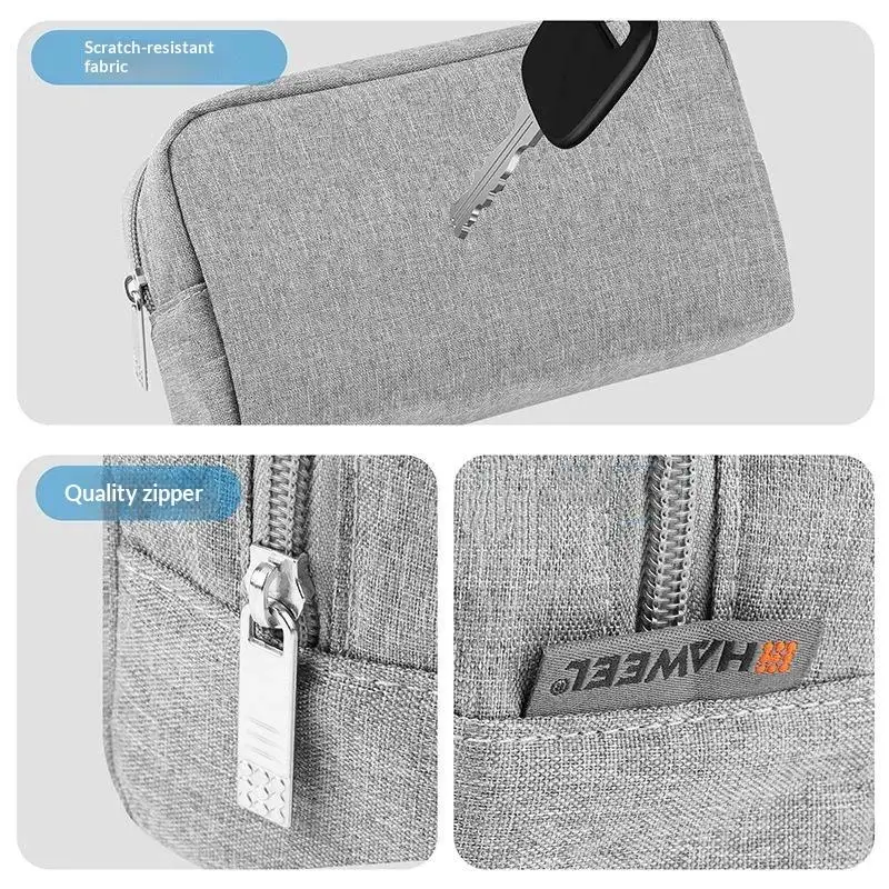 Digital Mini Storage Bag Travel Friendly Lightweight Organizer for Headphones Charger Data Cable Power Bank Short Trips