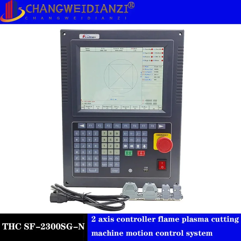 THC SF-2300SG-N 2-Axis Flame Plasma Cutting Machine Motion Control System CNC Controller 10.4'' Screen