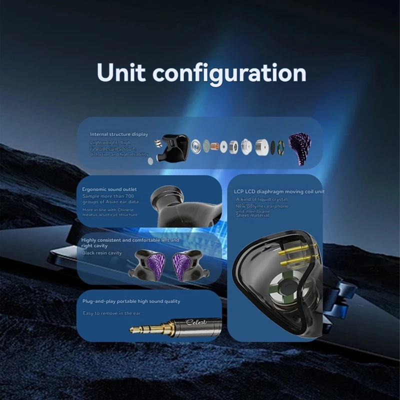 In-ear oortelefoonmonitor met microfoon Hifi-muziekhoofdtelefoon Iems Bedrade gaming-oordopjes voor audiofielen Geschenken A