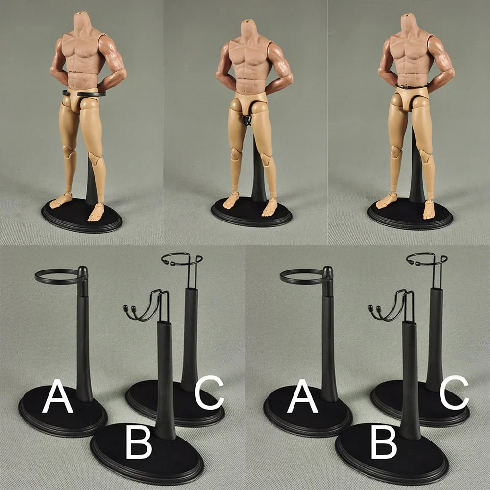 

1/6 Solider Dolls Accessories Holder Model Display Mannequin Stands Waist Support Diy For 12" Action Figure Body