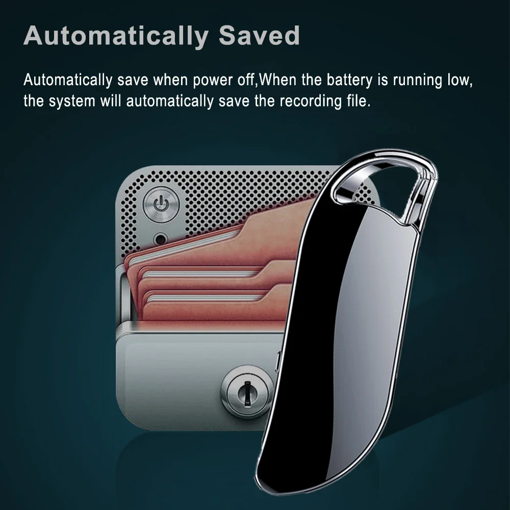 

Vandlion V11 64GB Voice Recorder MP3 Music Player HiFi Recording One Key to Record USB Flash Driver Keychain for Portable Carry