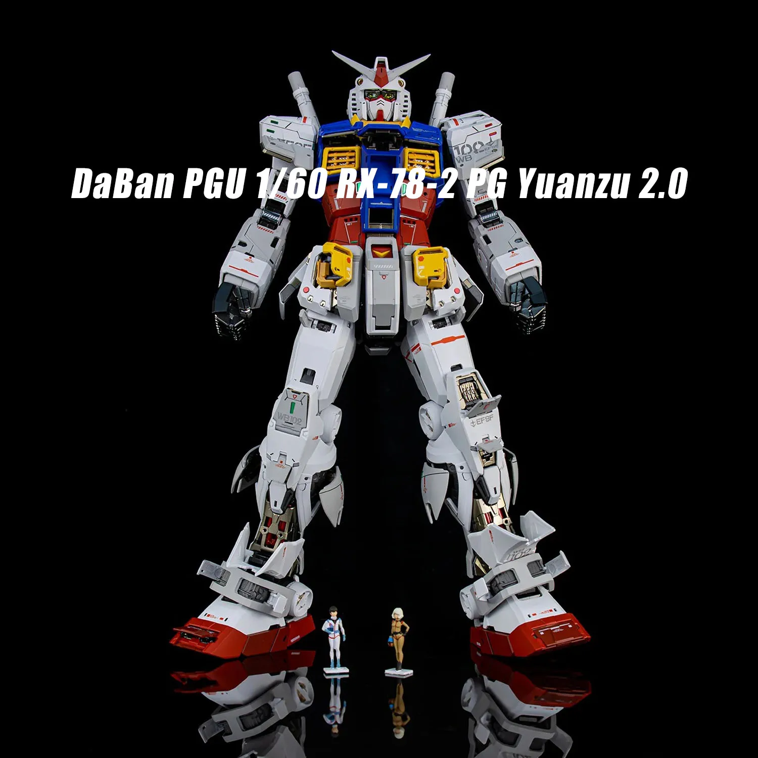 DaBan PGU 1/60 RX-78-2 PG Yuanzu 2.0 مجموعة نماذج التجميع مع أضواء لديها عمل الشكل وظيفة تعريض الإطار الداخلي