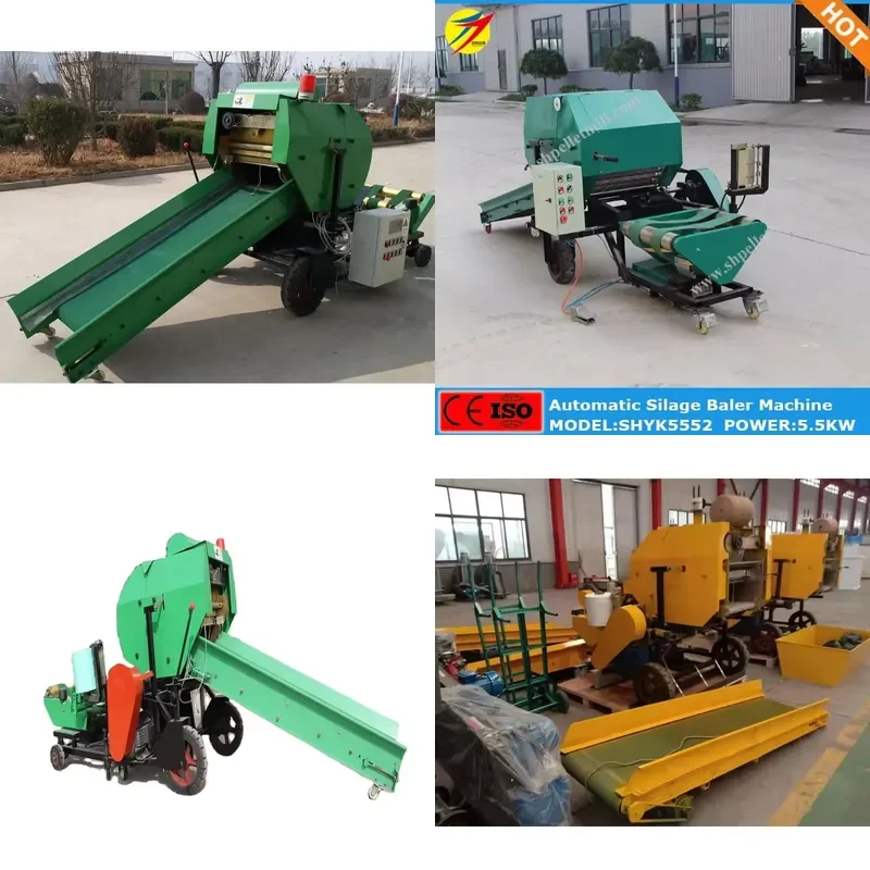 2026 CE Full Automatic Electric Drive Maize Grass Corn Straw Stalk Silage Baler Machine with Discount