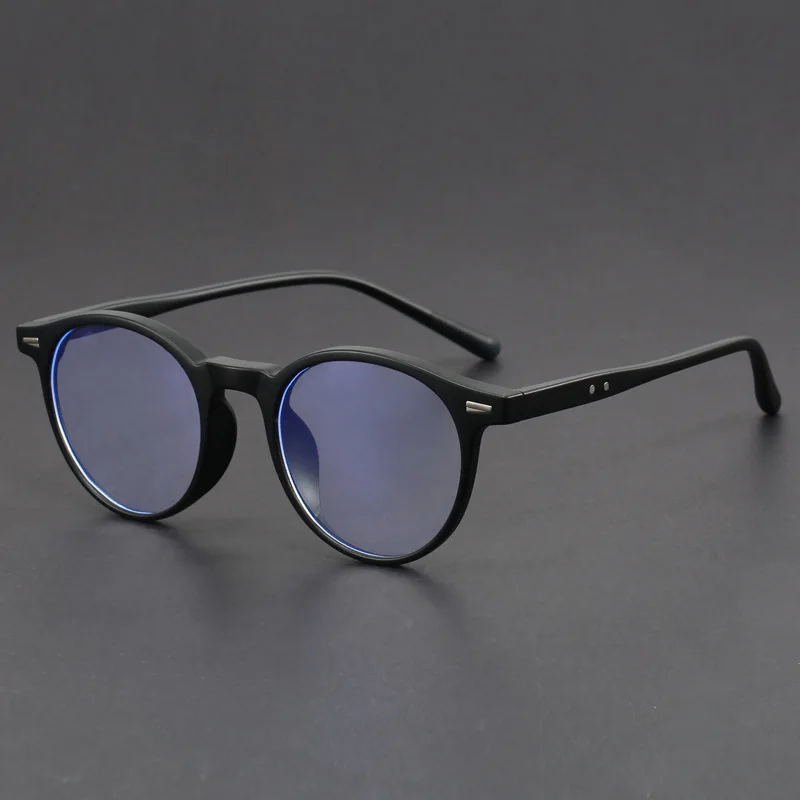 Classic Retro Men's and Women's Black Frame Anti Blue Light Glasses Frame Fashion INS Trendy Decorative Flat Light Glasses Frame