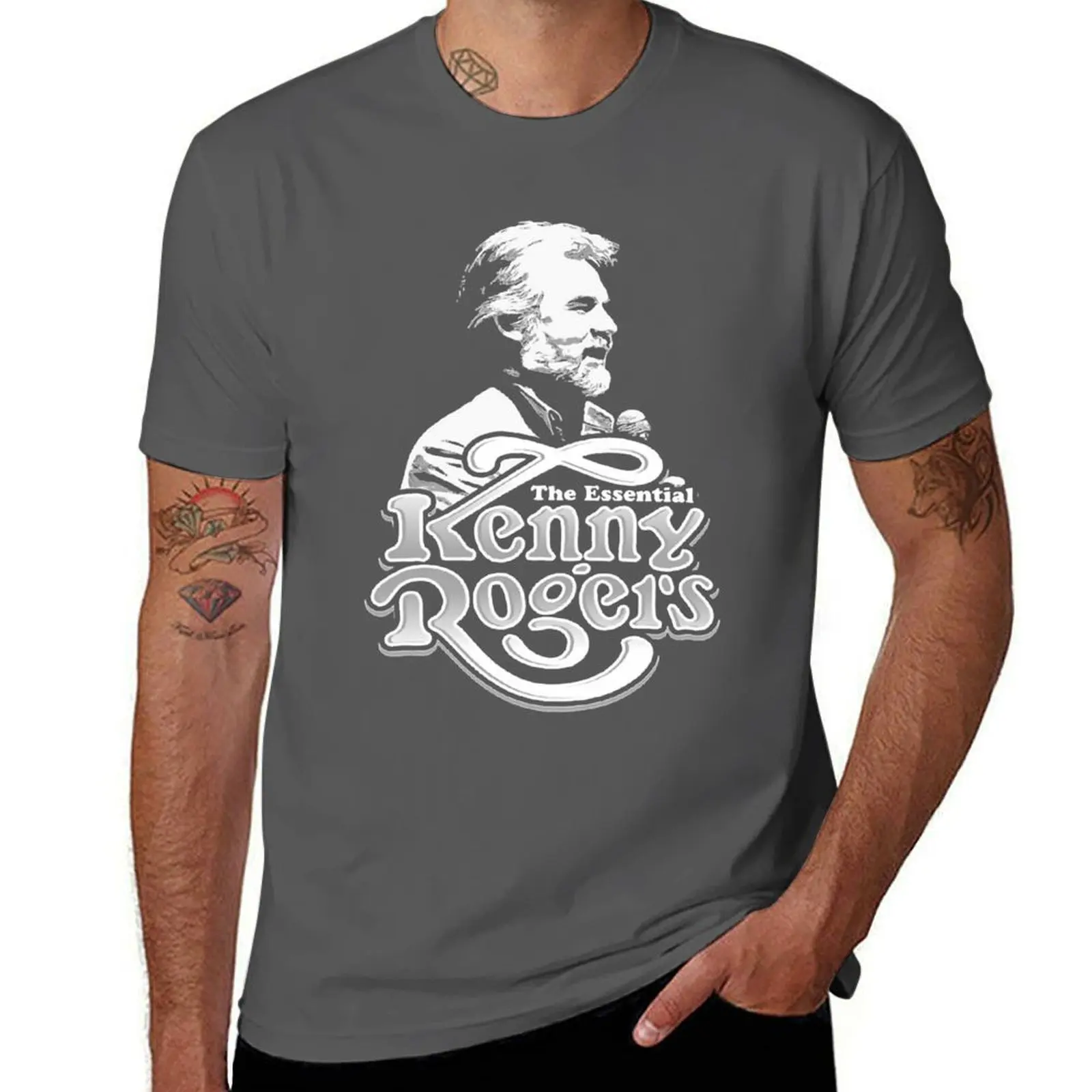 In Memories Of Kenny Rogers Country Music T-Shirt t shirt man designer cotton tshirt 100% men t shirt cotton 100% T-Shirt