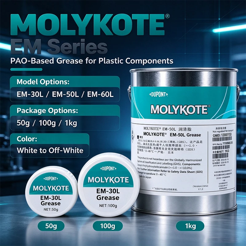 MolyKote EM-30L/50LP/60L Precision Gear Parts Universal Noise Reducing Grease 20G Sub Packaging