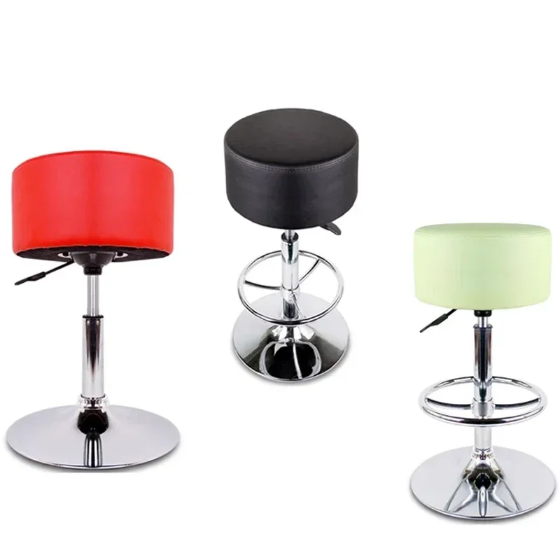 Hair Salon Counter Bar Stools Modern For Kitchen Pu Leather Swivel Adjustable Chair Hydraulic Rotate Stools