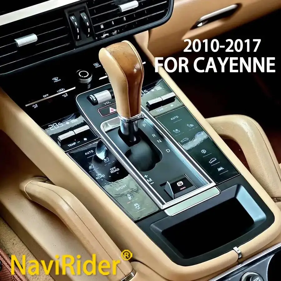 

Y For Porsche Cayenne 2010-2017 Car Saddle Accessories Easy Installation New Upgrade Center LCD Digital Console Gear Shift Panel
