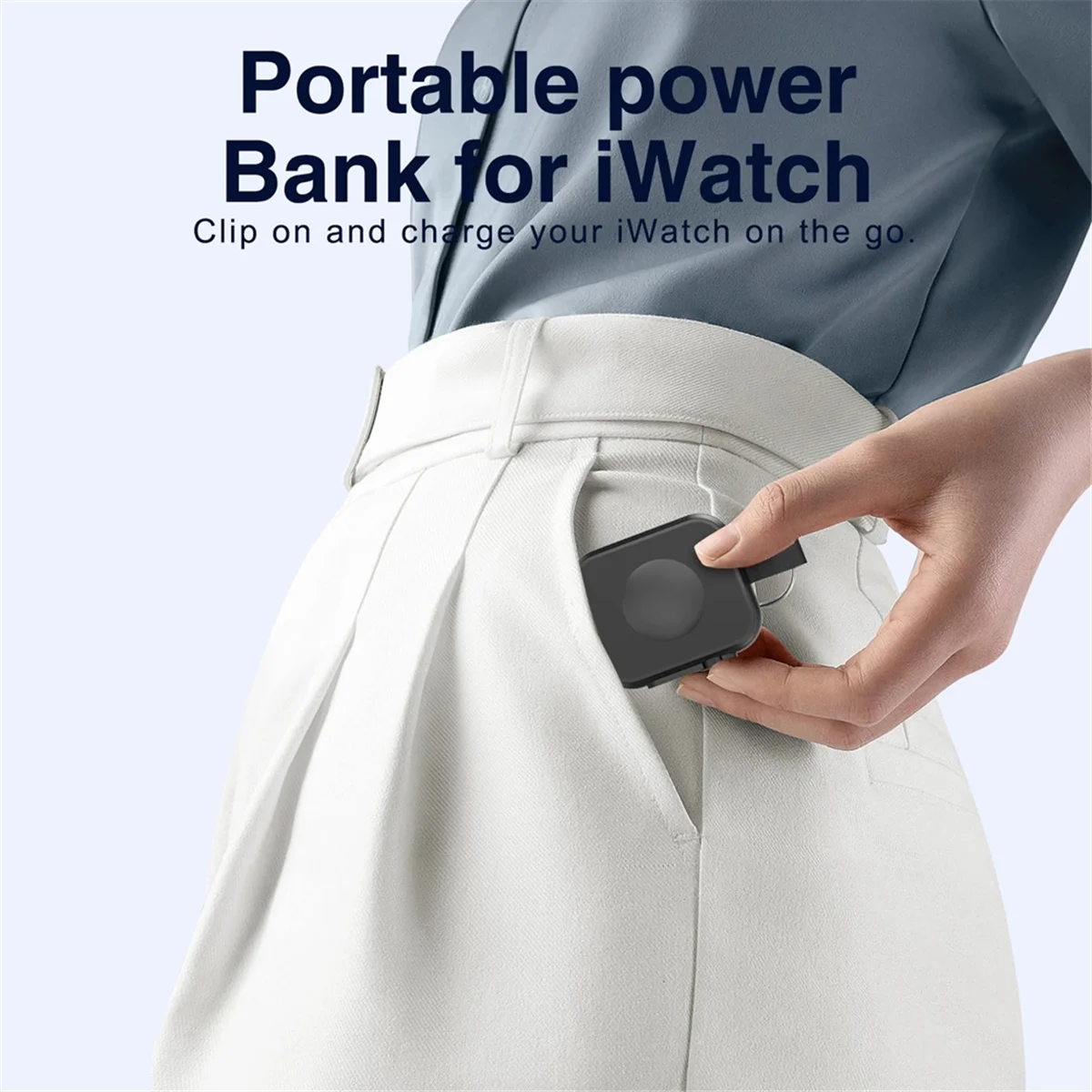 

AB51 Fast Magnetic Watch Wireless Charger Power Bank for Watch Serise 10 9 8 Dock Adapter Charging for Ultra 2