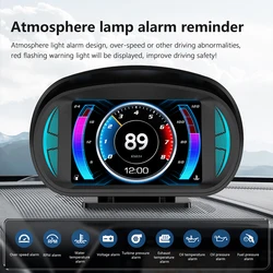 On-board Computer Head Up Display Multi Functions GPS OBD2 HUD Gauge Digital Speedometer Driving Turbo Speed Alarm for All Cars