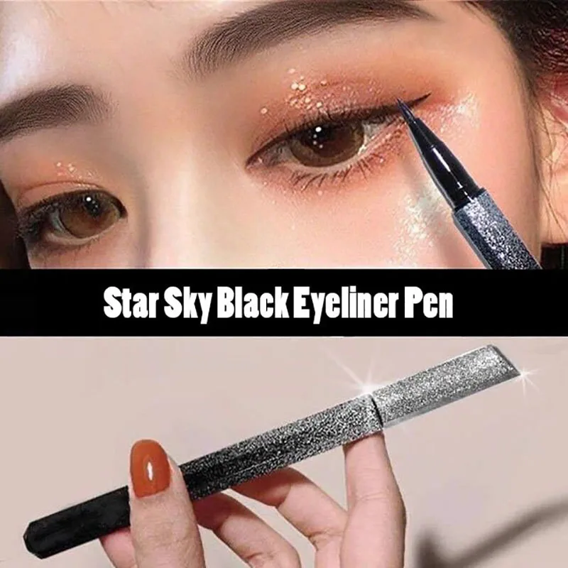 Ultra-thin Waterproof Liquid Eyeliner Korean Makeup for Women Quick Dry Smooth Eye Liner Long Last Lower Eyelash Pen Cosmetics