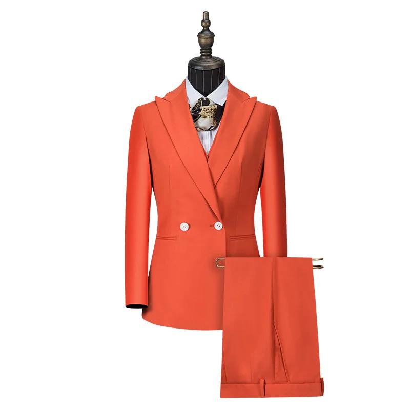 W-32 Suit processing Spring leisure slim fit button decoration four seasons general suit dress