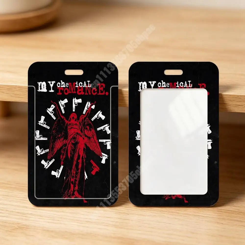 MCR My C-Chemical R-Romance Band Plastic Card Holder Student ID Card Clear Transparent Business Office Supplies view 4