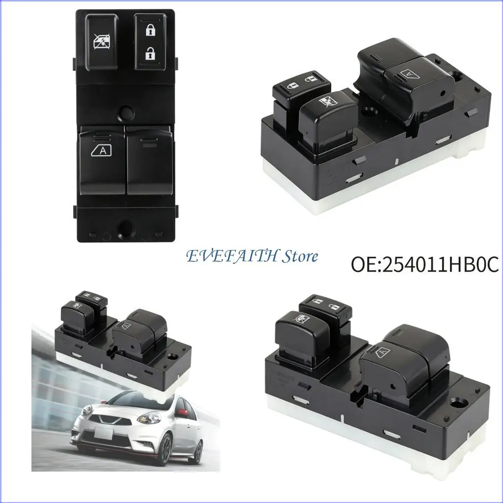 124B Window Lift Button Unit 254011HB0C for Driver Door Repair Use
